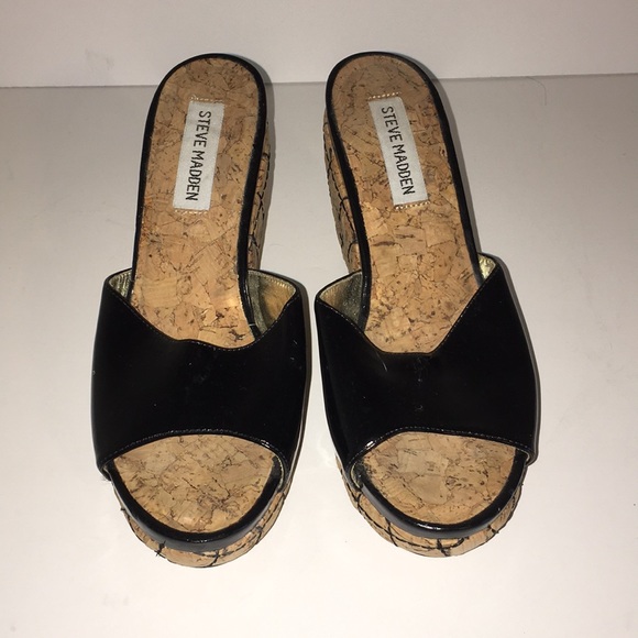 *SALE* Steve Madden Brown Summer 4” Wedge - Picture 1 of 5